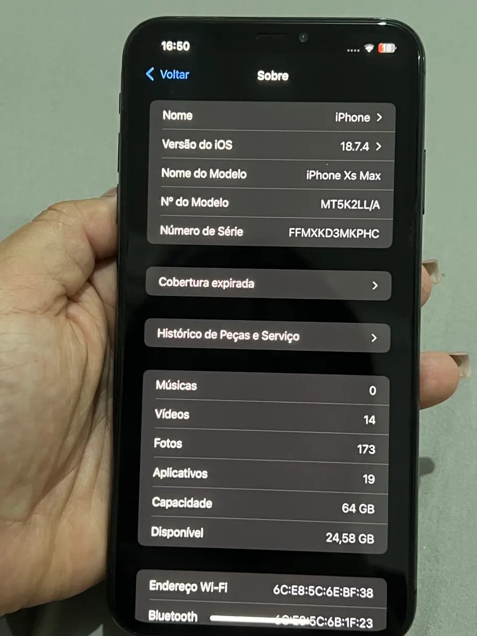 iPhone XS MAX - 64G - Bateria Nova 100% - Foto 2