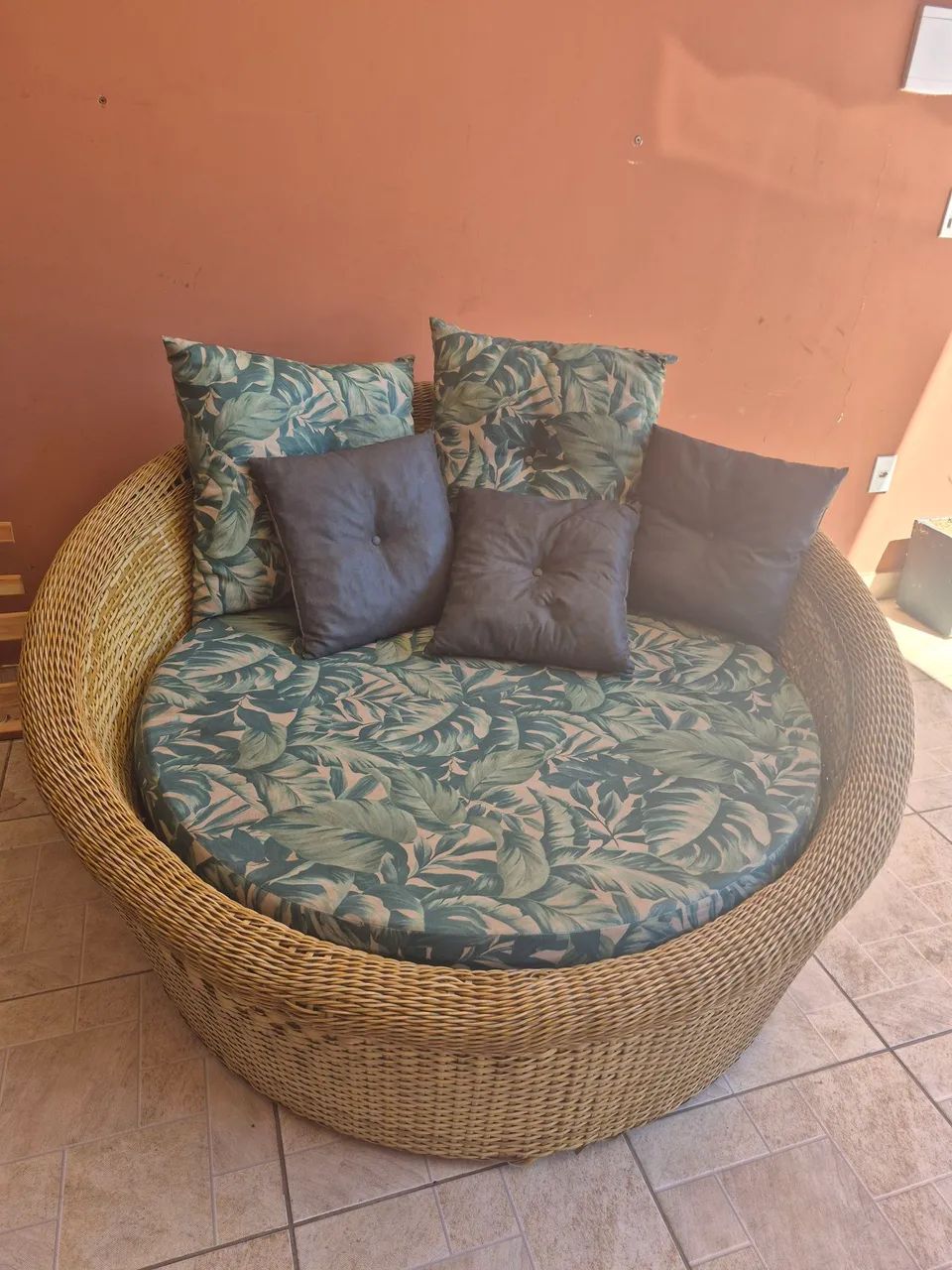 Sofá concha bambu 