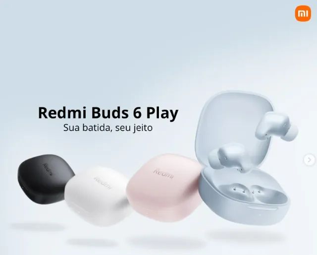 Fone de ouvido bluetooth Xiaomi Redmi Buds 6 Play