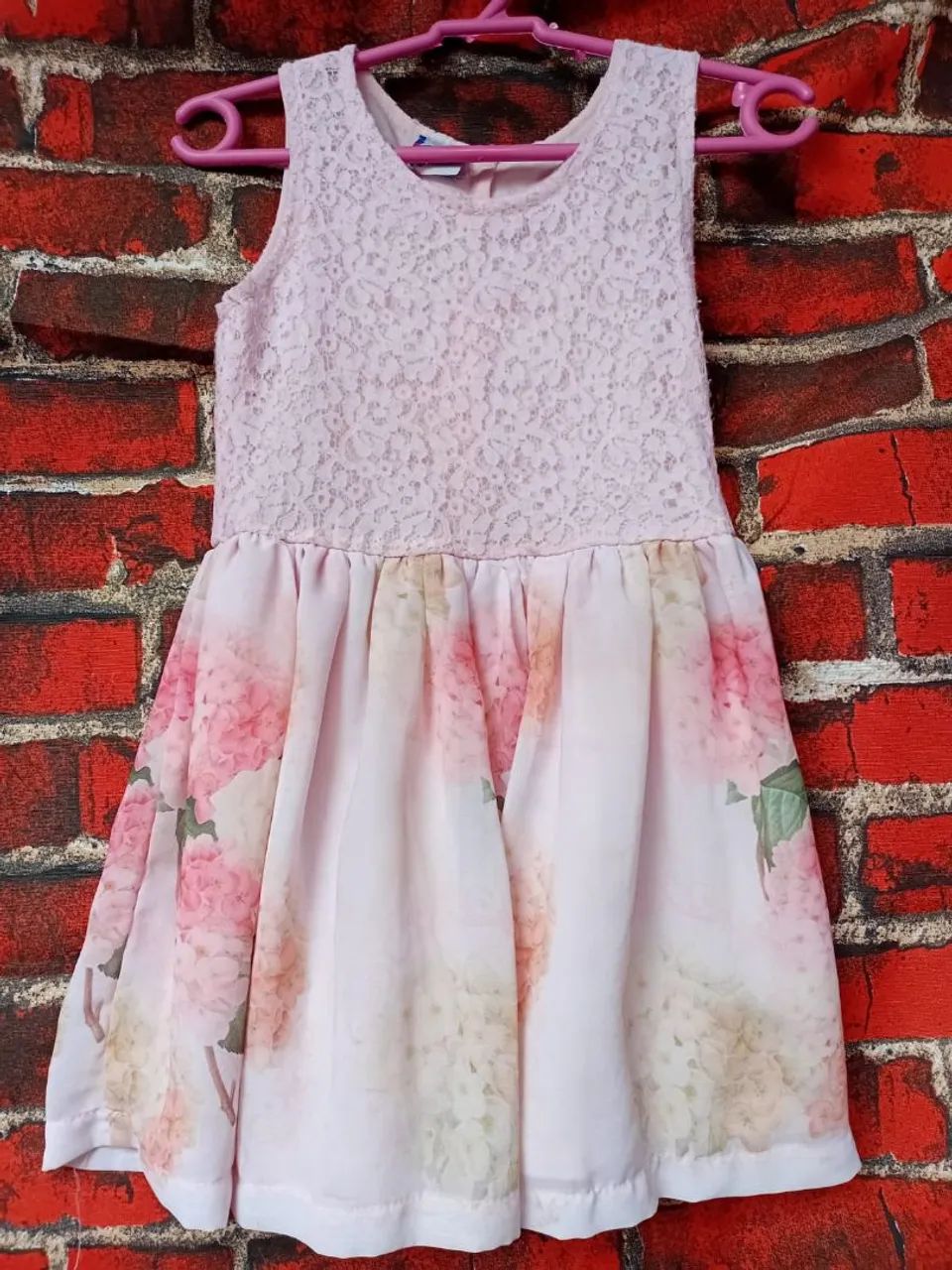 Vestido infantil Rosa 