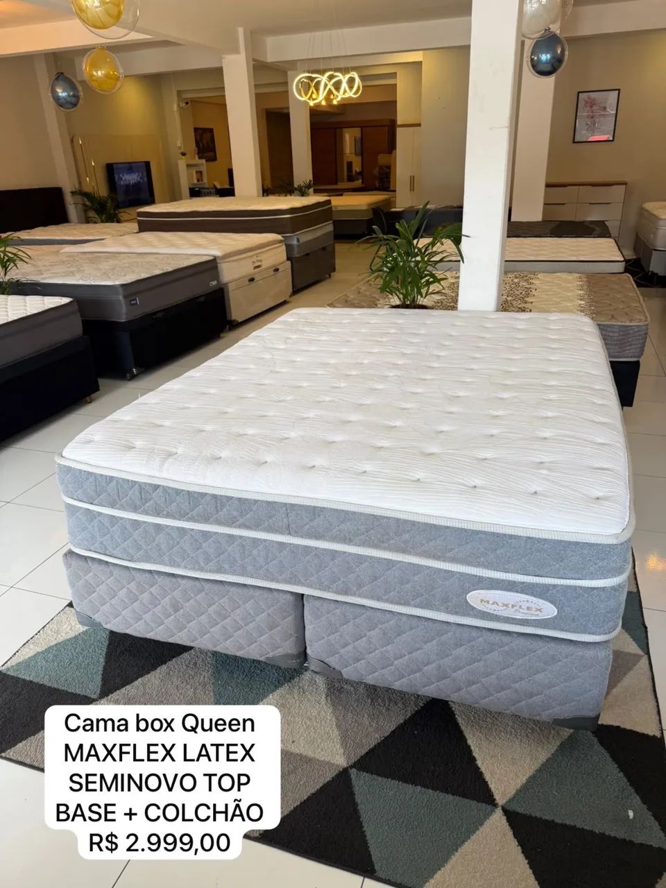 Cama Box Queen MAXFLEX  SEMINOVO TOP - ENTREGAMOS - Foto 2