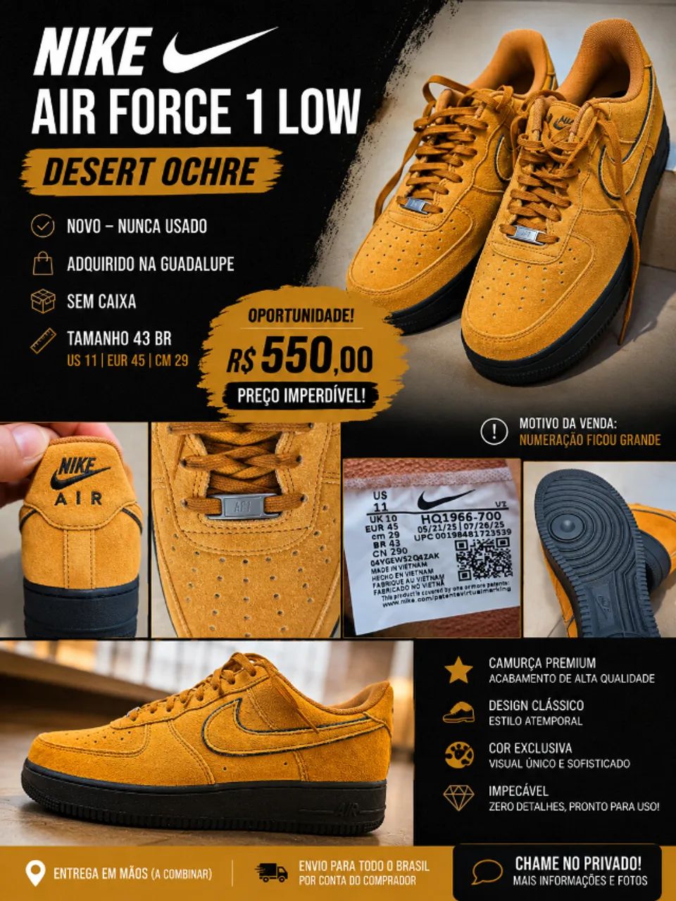 Nike Air Force 1 Low - Desert Ochre