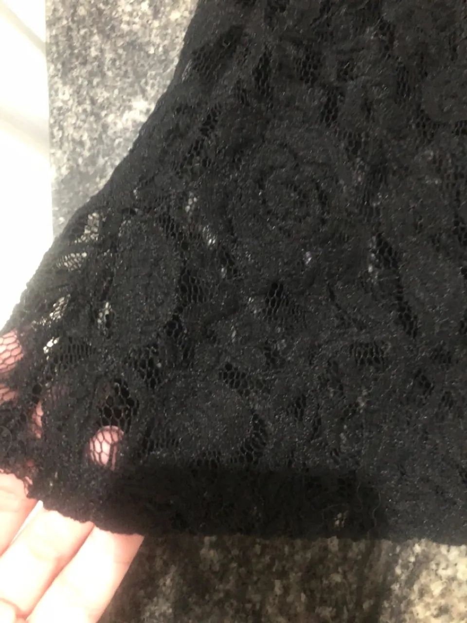Saia preta de renda (M) - Foto 2