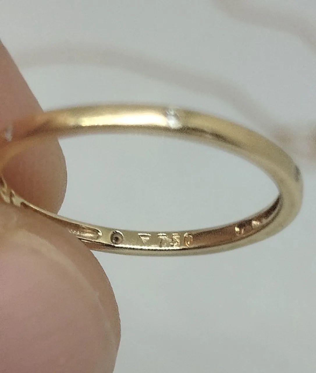 Aliança vivara, ouro 18k e diamantes, aro 14,5