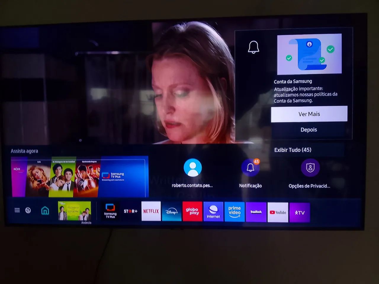 TV Samsung led  55 polegadas <br>55 polegadas<br>Simula 144 hz <br>Smart