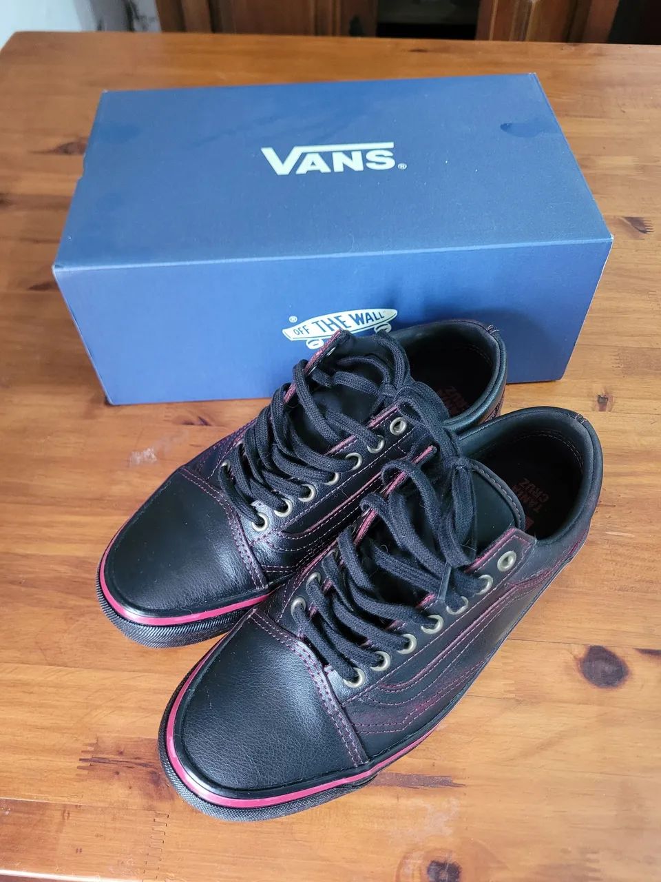 Tênis Vans - OLD SKOOL DARK RED BLACK - Foto 5
