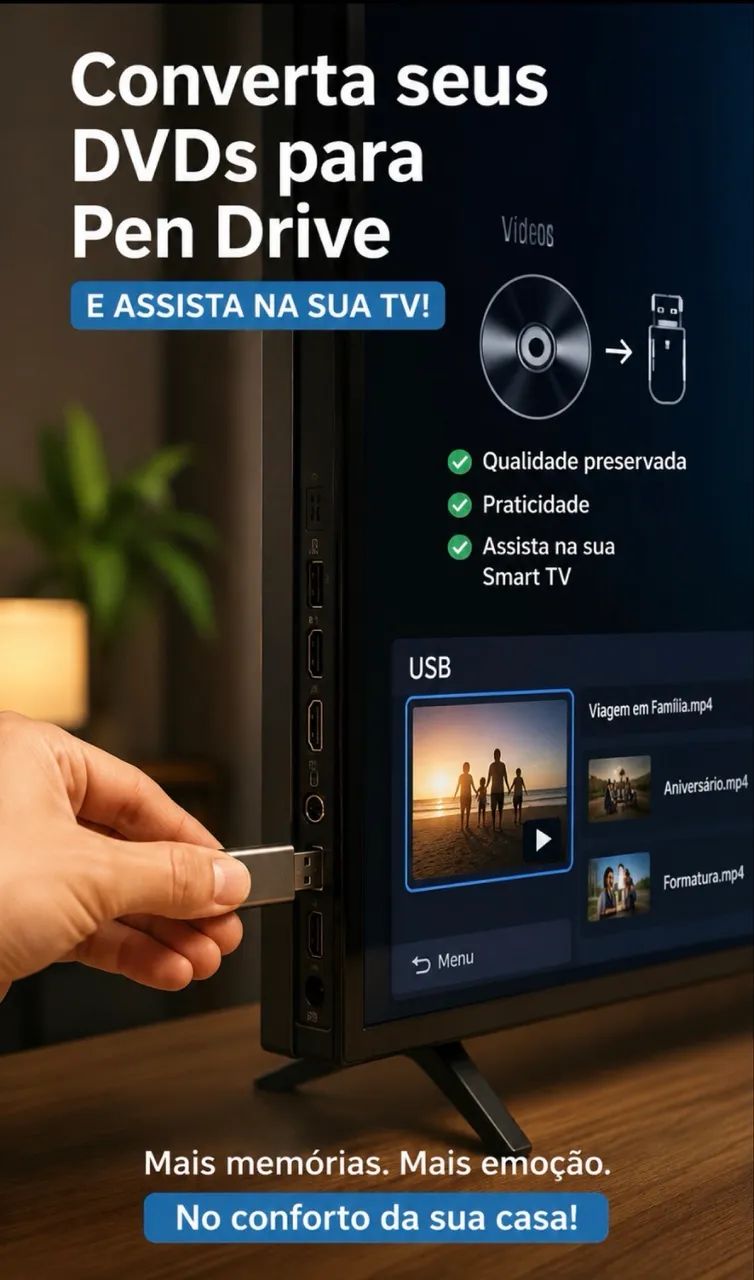     Transforme seus DVDs em Pen Drive e volte a assistir suas lembranças. - Foto 5