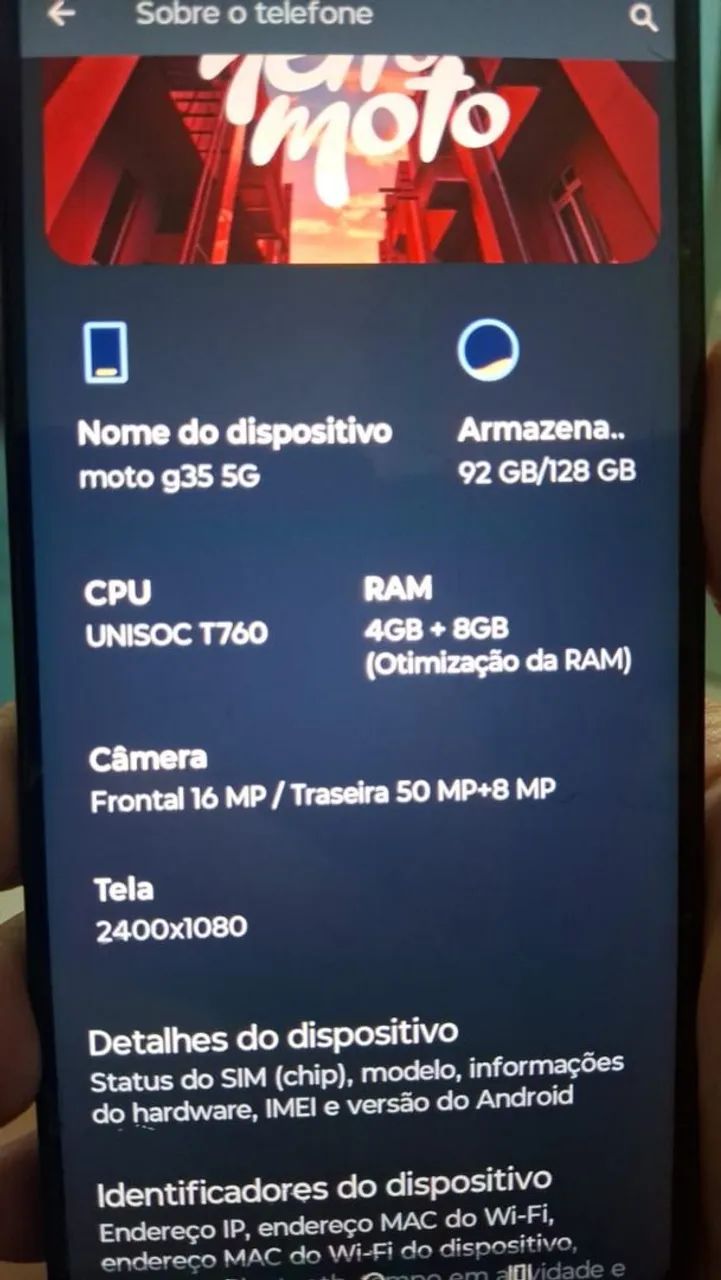 Celular Moto G35