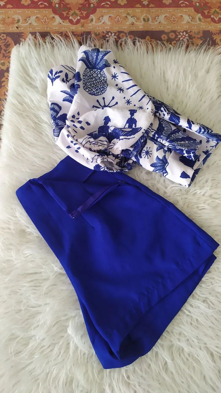Conjunto de short e cropped Tam P  - Foto 5