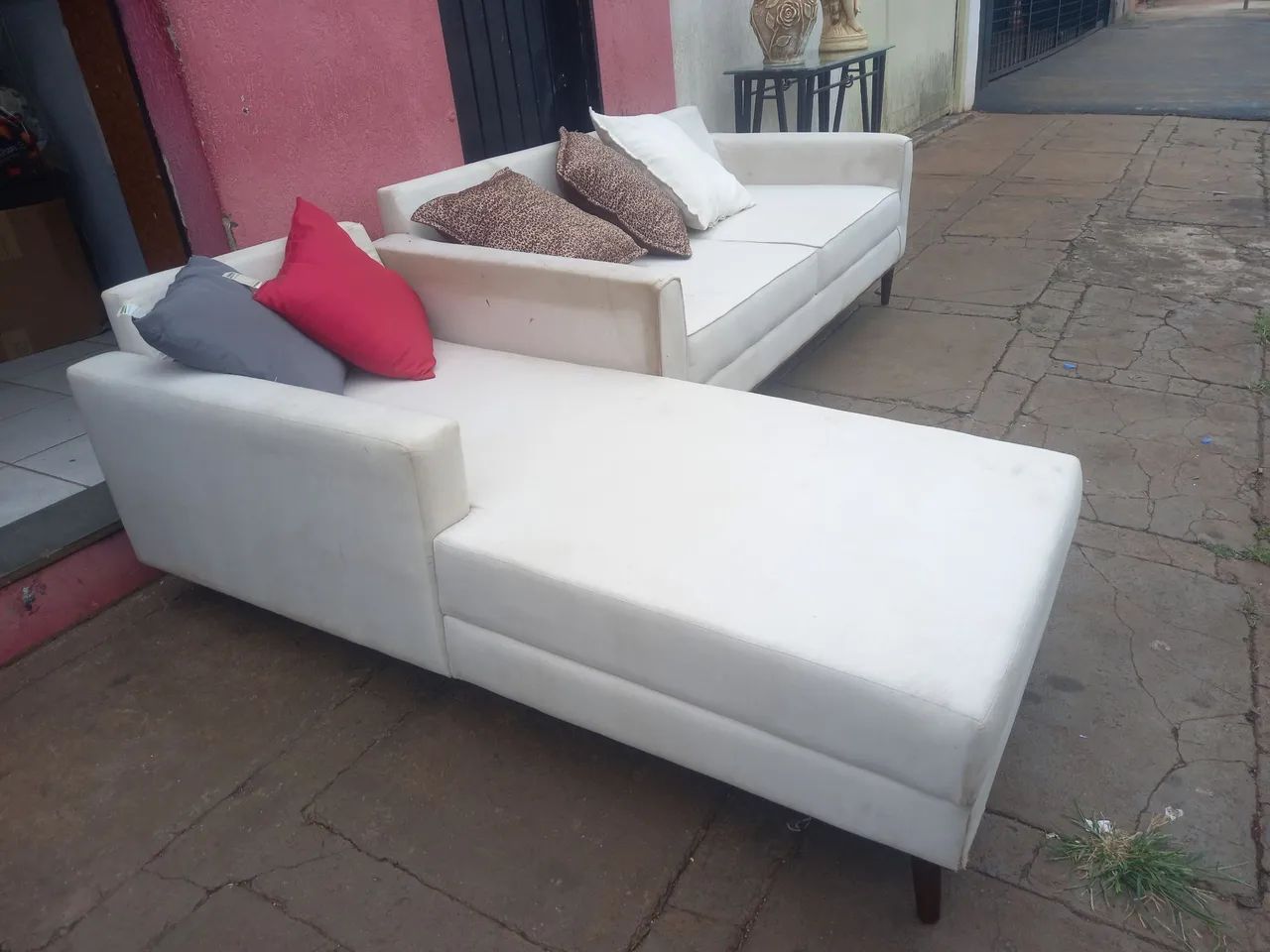 Sofá com 2 peças 680.00 entrego *  - Foto 2