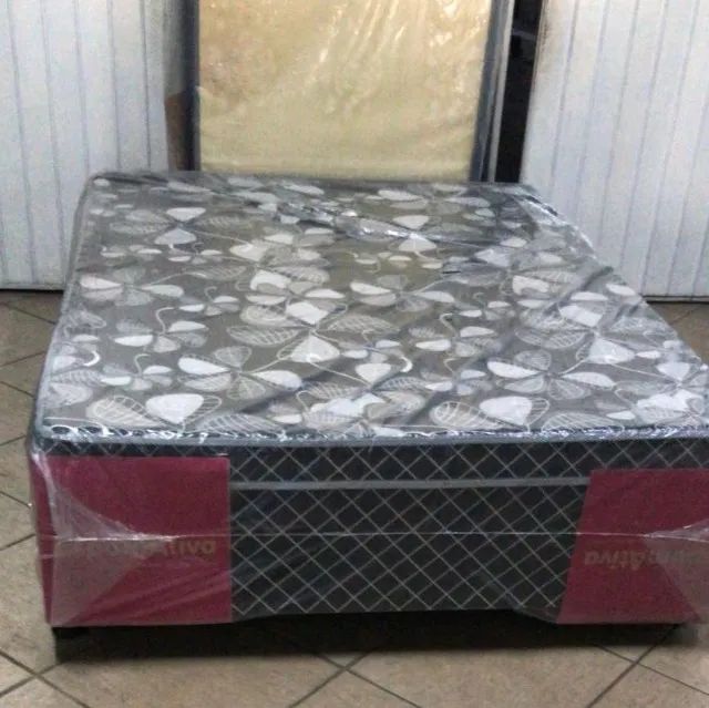 Cama Box Casal Colchão Conjugado - Foto 2