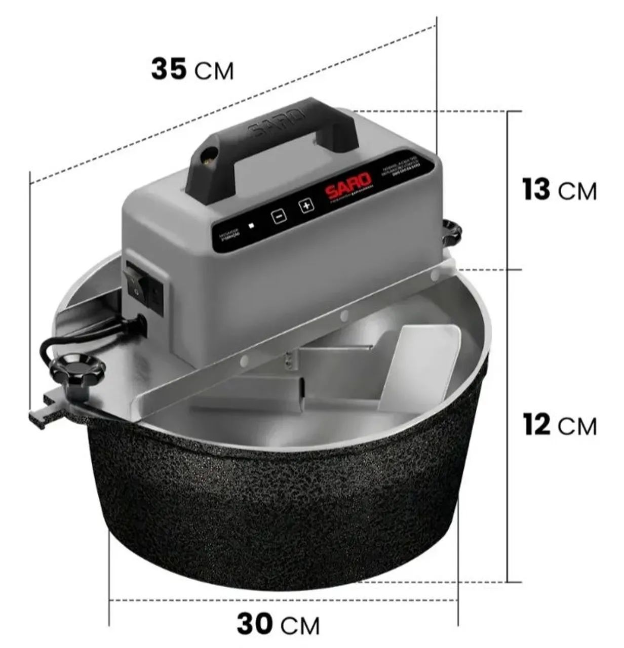  Mexedeira Automática Saro 10L Ideal para Doces e Salgados - Foto 3
