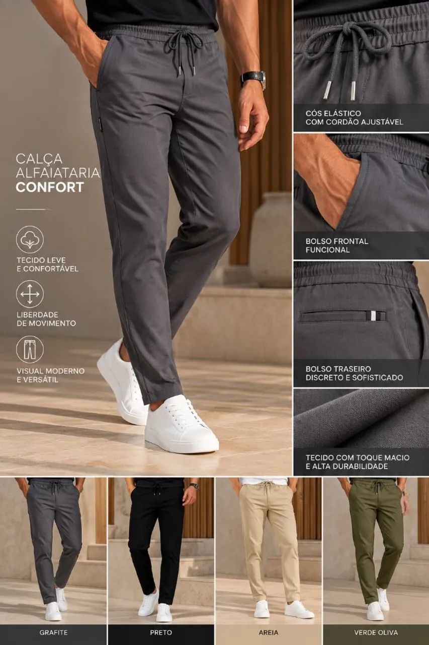 Calça Alfaiataria Confort 