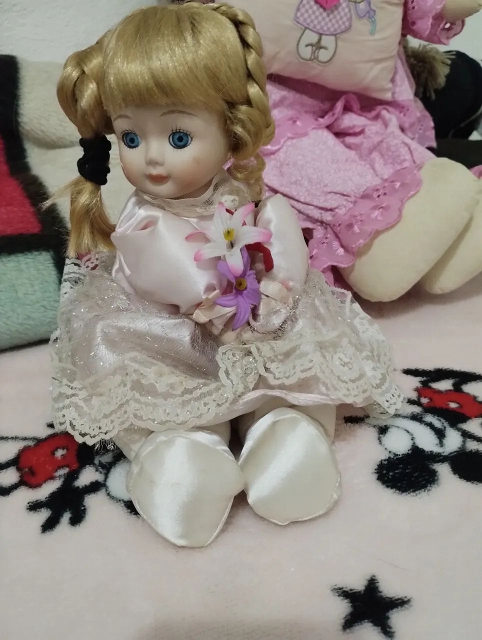 Boneca Antiga Cabeça porcelana  - Foto 2