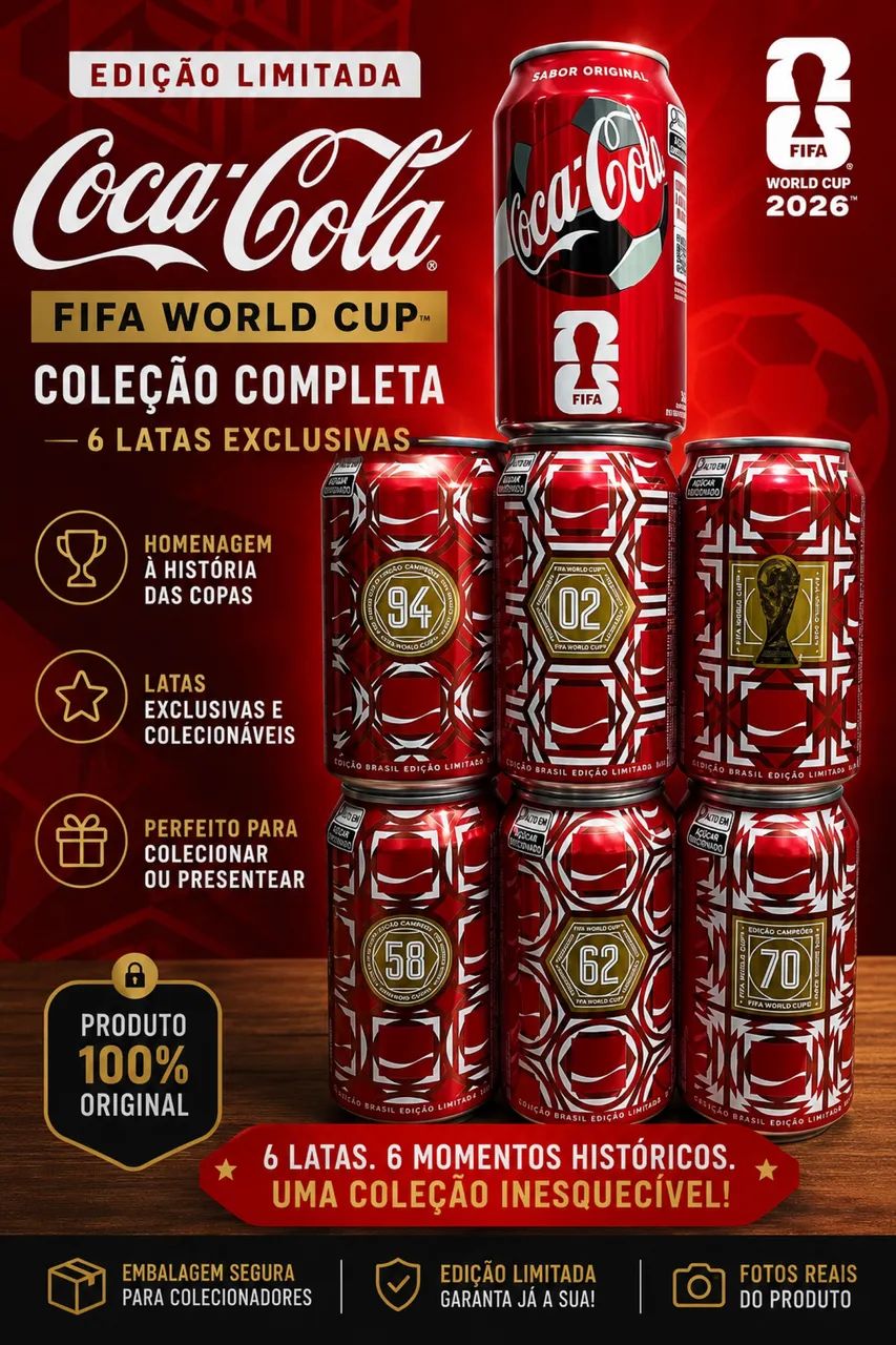 Coleção Coca-Cola FIFA World Cup 2026 -  Edição Limitada - Foto 3