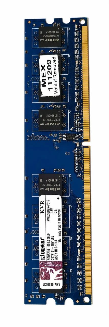 Memória RAM Kingston 512MB DDR2 533MHz PC2-4200 KVR533D2N4/512 - Foto 3