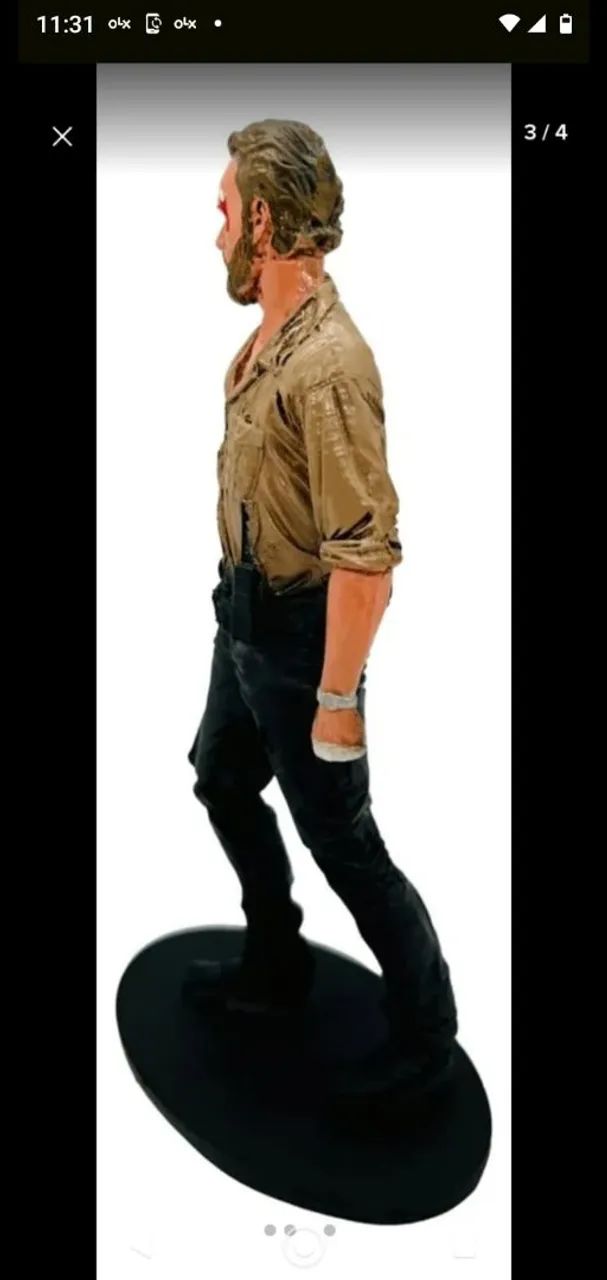 MINIATURA BONECO RICK DO THE WALKING DEAD - Foto 3