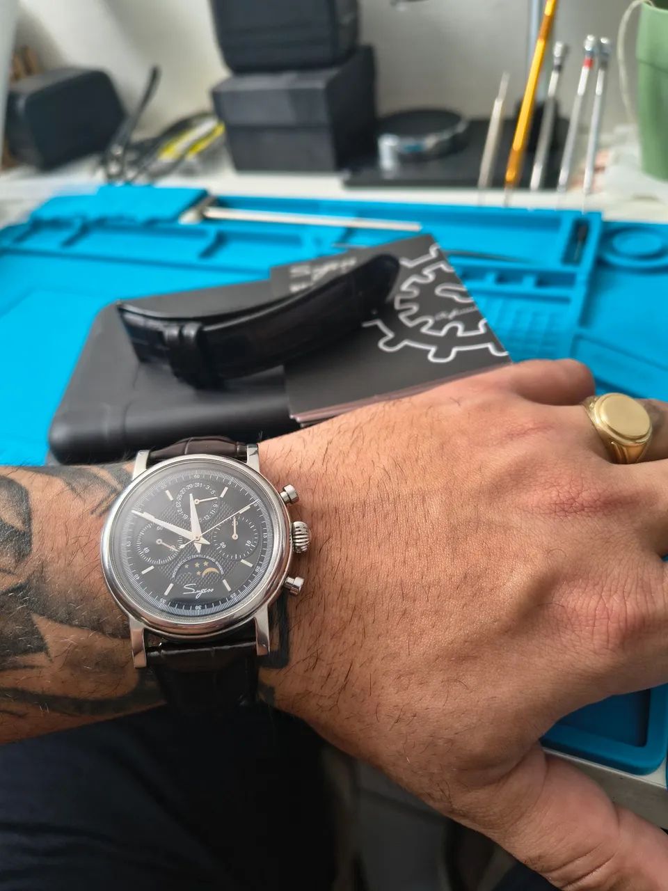  Relógio Suguess Moonphase Master S394 - Foto 4