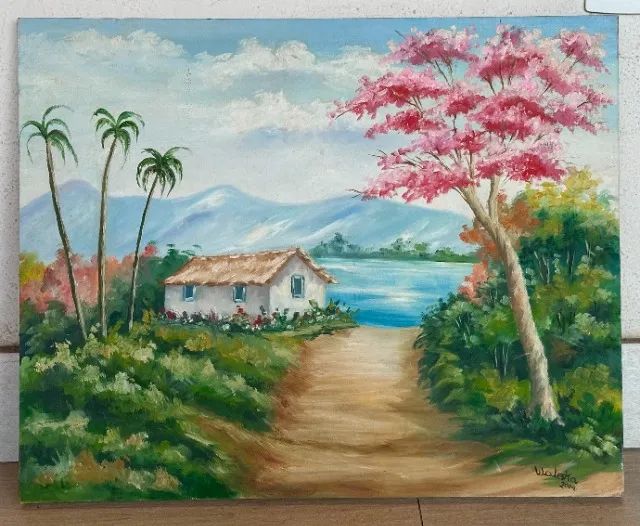 Quadros de Paisagem Óleo Sobre Tela  - Foto 5