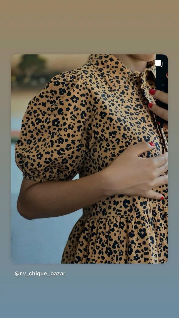 Vestido de oncinha  - Foto 2