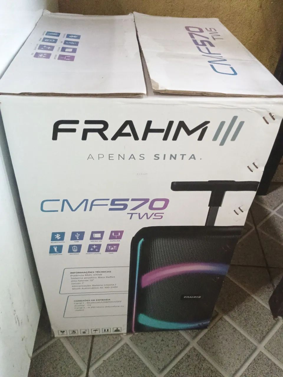 Caixa amplificada frahm 