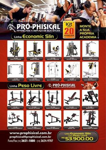 Kit 20 aparelhos de musculação- Aceitamos seu carro como parte de pagamento
