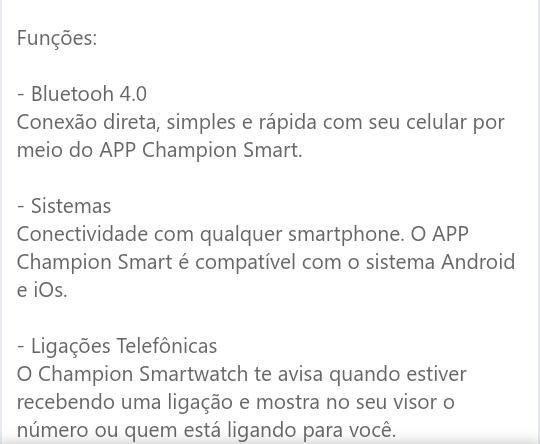 Relógio Smart WATCH Champion - Foto 2