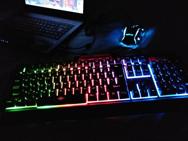 Teclado e mouse gamer da oex BK-G300 olha a descrição - Foto 3