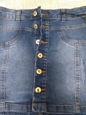 Mini saia brim - Foto 3