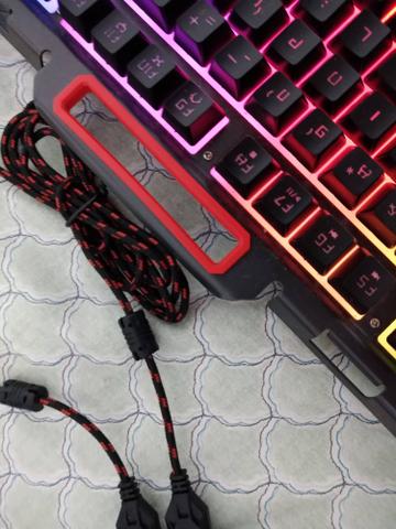Teclado e mouse gamer da oex BK-G300 olha a descrição - Foto 2