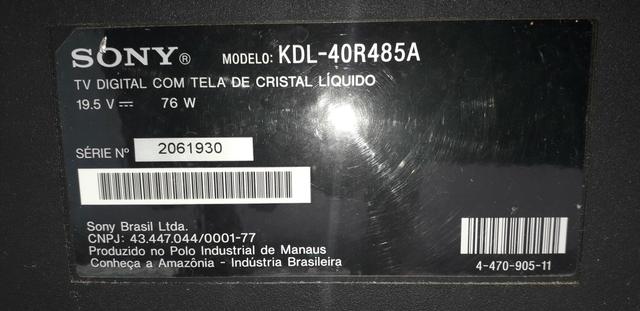 Tv sony 40 polegadas - peças - Foto 2