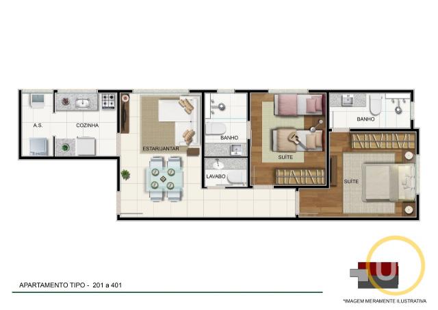 Apartamento à venda com 2 dormitórios em Gutierrez, Belo horizonte cod:UP6983 - Foto 5