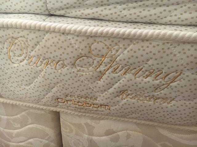 Cama casal king Ouro Spring Ortobom - Foto 2