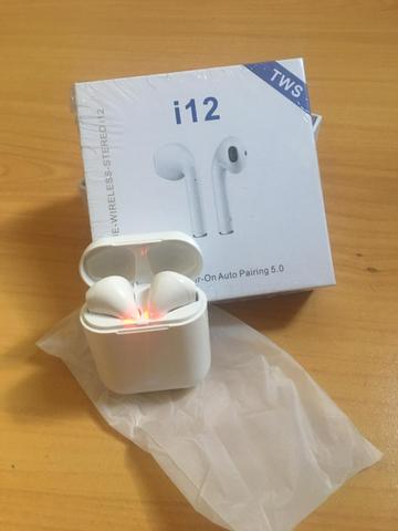 Fone de Ouvido EarPods I12 Bluetooth Android celular - Foto 5