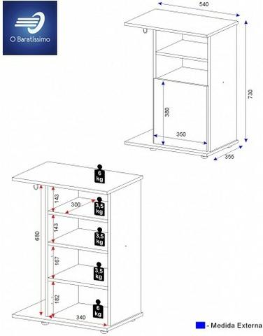 Armário Multiuso para Forno ou Micro-ondas #FreteGRÁTIS* #Garantia #Lacrado - Foto 4