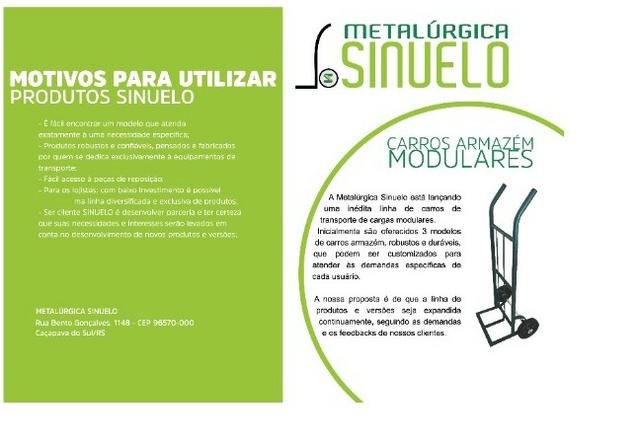Carrinho de Carga Sinuelo, novo com preço de usado