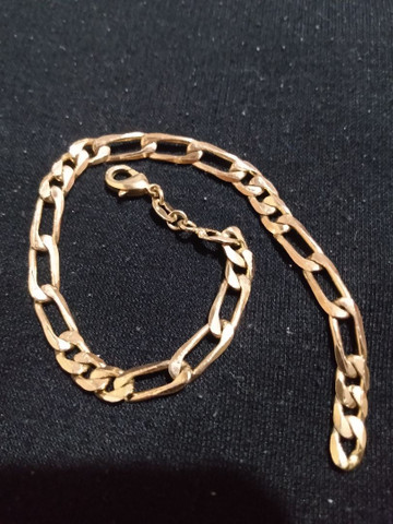 PULSEIRA FOLHEADA OURO