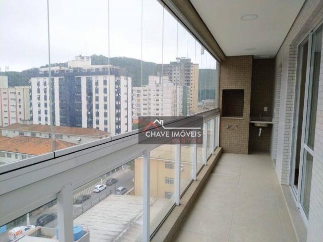 Apartamento com 3 dormitórios à venda, 111 m² por R$ 740.000,00 - Marapé - Santos/SP