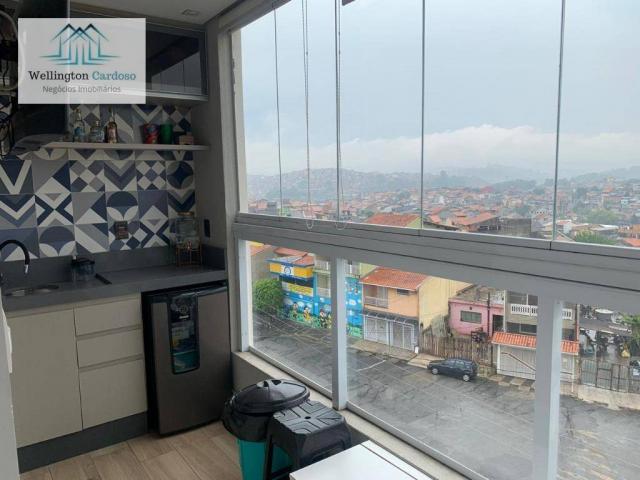 Apartamento com 2 dormitórios à venda, 60 m² por R$ 300.000 - Parque Continental - Guarulh - Foto 2