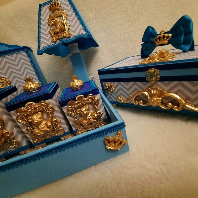 Kit higiene bebê em mdf linha super luxo