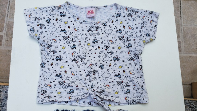 Conjunto infantil short e camiseta unicornio pop corn - Foto 3