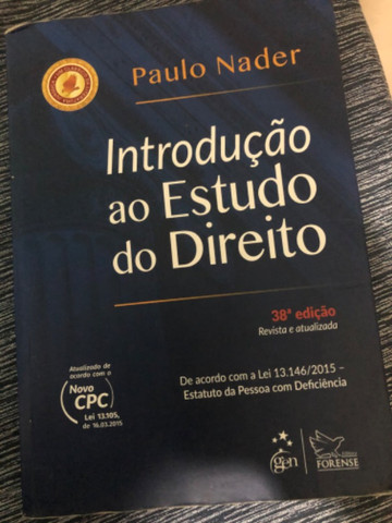 Livro Introdução ao Estudo do Direito - Paulo Nader - Perfeito Estado