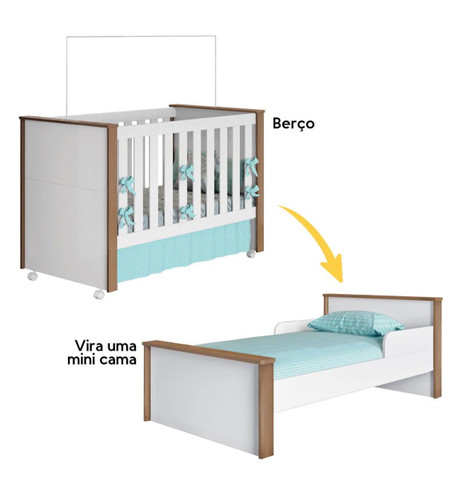 Berço (mini cama) + colchão