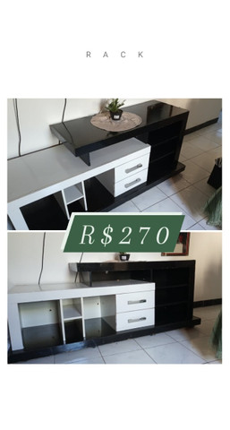 Rack preto e branco