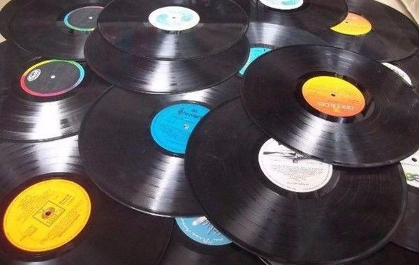 Discos de vinil para decoração