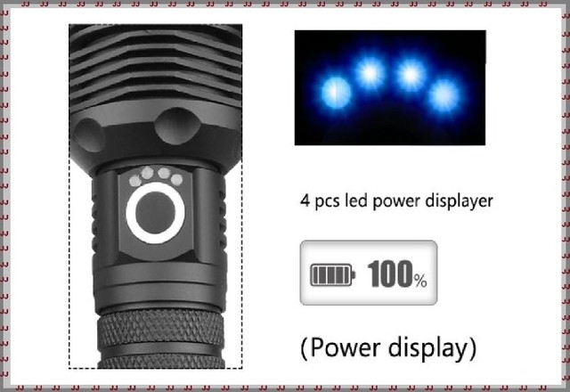 Lanterna de Led Xhp 160 - Super potente - carrega celulares numa emergência - Foto 4