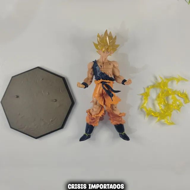 Boneco Goku Realista Action Figure Dragon Ball Colecionável