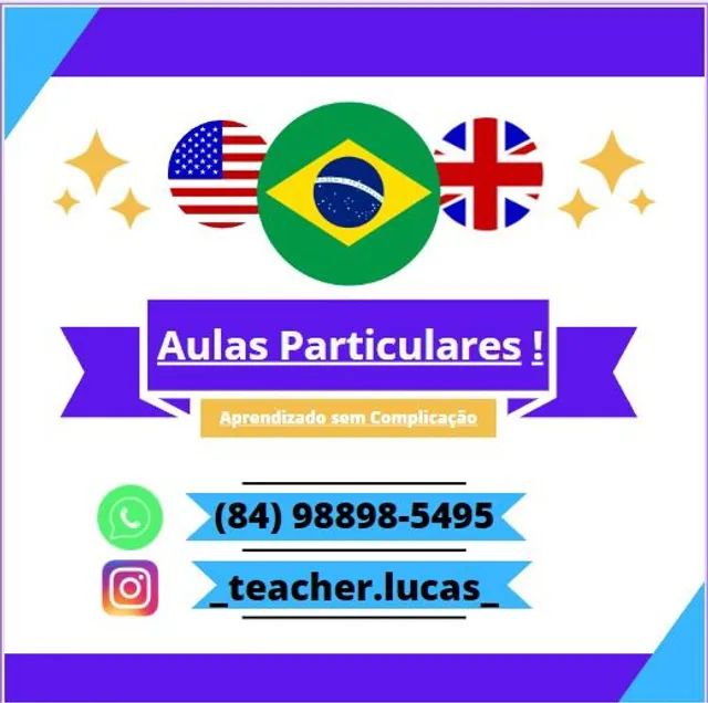 Aulas particulares de inglês