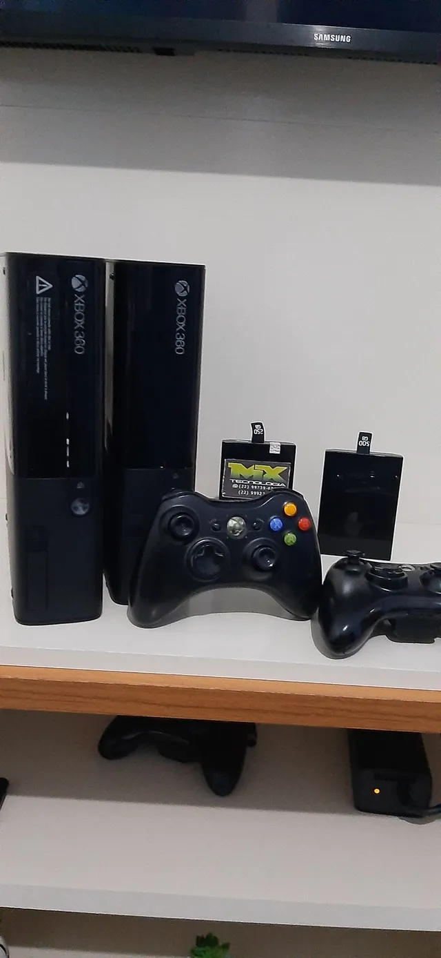 Xbox 360 Desbloqueado com Controle e 10 Jogos, Console de Videogame Xbox  360 Usado 93634426