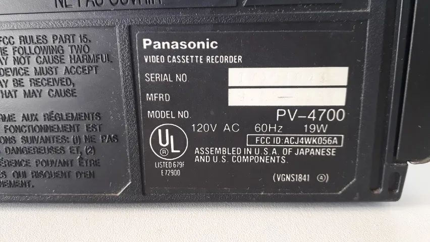 Videocassete Panasonic Omnivision Digital Quartz PV-4700 - Leia a descrição!!! - Foto 5